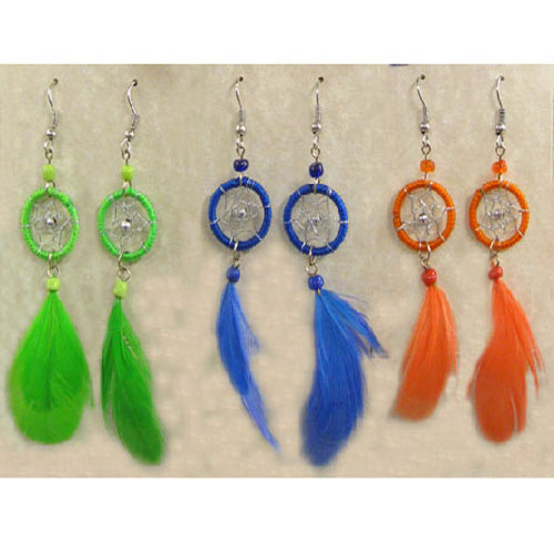 Handcrafted Dangle Dream Catcher Earrings | eBay